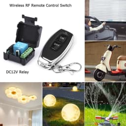 10A Relay Receiver Mini Module Remote Control f 433Mhz Universal Gate Remote Control Switch DC 12V or Gate LED Garage Door