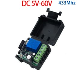 10A Relay Receiver Mini Module Remote Control f 433Mhz Universal Gate Remote Control Switch DC 12V or Gate LED Garage Door