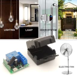 10A Relay Receiver Mini Module Remote Control f 433Mhz Universal Gate Remote Control Switch DC 12V or Gate LED Garage Door