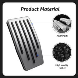 For Tesla Performance Pedal Pads Cover Foot Aluminum Non-Slip Pedals for Model Y(Juniper) Model 3(Highland) 3/Y 2017-2026