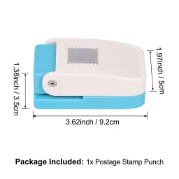 1x0.8inch Rectangle Postage Stamp Punch Lever Action Craft Punch for Paper Crafting Scrapbooking Various Materials Punching Tool