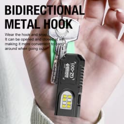 Portable Waist Hanging Keychain, Mini Flashlight, Multifunctional Emergency Charging, Anti Key Chain, Super Large, Bright, House