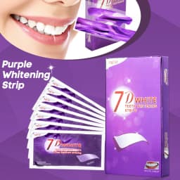 Purple Teeth Whitening Strip No Sensitive Teeth Bleaching Strip Colour Corrector Instant Teeth Clean Strip,At-Home Teeth Whiter