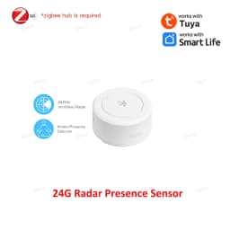 Zigbee 24G Mmwave Radar Presence Sensor Human Detector Motion/Static Detection For Tuya Z2M Smart Home Security Automation Alarm