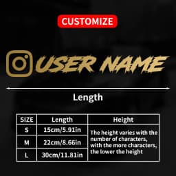 1PC Custom Car Sticker Instagram Cool Fonts Waterproof DIY Vehicle Window Motorcycle Bicycle Scooter Helmet Durable Vinyl Decals