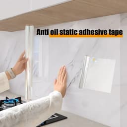 45cm Transparent Waterproof and Oil-Proof Static Wallpaper Kitchen Stove Anti-Fouling Sticker High Temperature Resistant