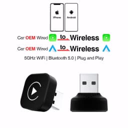 2in1 Wireless CarPlay Dongle Wireless Android Auto Adapter AI Smart Box Car Intelligent Systems For Car With Wired CarPlay