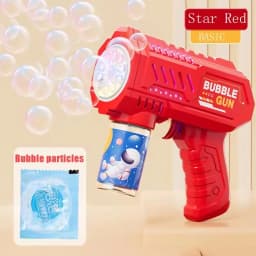Fully Automatic Bubble Gun Rocket Bubble Machine, Automatic Air Blowing Device, Bubble Liquid Toy for Beach and Outdoor Use, Bea