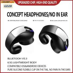 BT Earphone Clip On Monaural Inear Motion Stereo Bone Conduction Gd28 Business Wireless Earphone Mini Monaural Tws