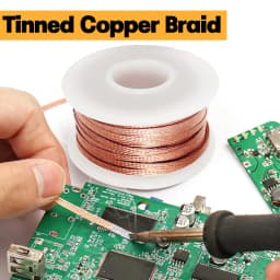 Flux Coated Desoldering Braid Solder Wick 2/3/4mm Width, 1.5M 3M 10M Length, High Purity Copper for Fast PCB BGA SMD Repair