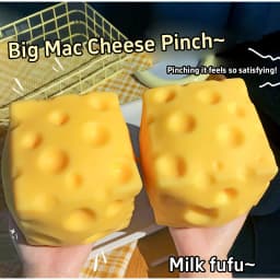 1PC Office Ornament Decoration Giant Cheese Squeeze Extra Large Cheese Squishy Fidget Slow Rebound Shapeable for Adults Gifts