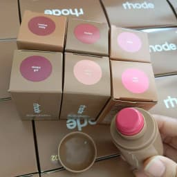Rhode Pocket Blush LIP Stick Lip And Cheek Hydrating Stick Natural Rouge Powder Blush Cream Lipstick Cheek Easy To Apply Colo