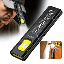 LED COB Flashlight Type C Rechargeable 600LM Portable Mini Torch Pocket Lantern Flood Work Light With Magnet For Emergency