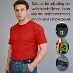 2Pcs Adjustable Buckleless Belt Hook Elastic Waist Buckle Waist Belt For Men‘s Gift Casual Belt With Buckle