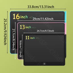 8/11/13/16 Inch LCD Drawing Tablet Writing Board Kids Doodle Painting Handwriting Pad Toy for 3 4 5 6 7 8 Years Girls Boys Gifts