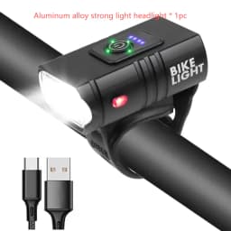Bicycle Lights, Bike Lights, Cycling Lights, TYPE-C Charging Digital Display, High Brightness, Road Bike Sensing, Night Riding