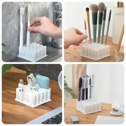32 Slots Ointments Stand Multi-Compartment Medicine Storage Holder For Small Items Multi-purpose Cosmetics/Pen Storage Rack