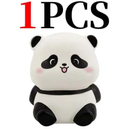 New Panda LED Night Light Living Room Cute Panda Plastic Lamp Bedside Decor Creative Kids Night Light Birthday Gift Decoration