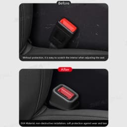 BLALION 2PCS Car Seat Belt Slot Fixer Safety Belts Lock Buckle Fixing Anti-Slip Silicone Holder Auto Interior Decor Accessories