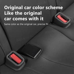 BLALION 2PCS Car Seat Belt Slot Fixer Safety Belts Lock Buckle Fixing Anti-Slip Silicone Holder Auto Interior Decor Accessories
