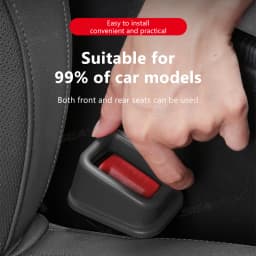 BLALION 2PCS Car Seat Belt Slot Fixer Safety Belts Lock Buckle Fixing Anti-Slip Silicone Holder Auto Interior Decor Accessories