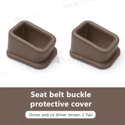 BLALION 2PCS Car Seat Belt Slot Fixer Safety Belts Lock Buckle Fixing Anti-Slip Silicone Holder Auto Interior Decor Accessories
