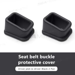 BLALION 2PCS Car Seat Belt Slot Fixer Safety Belts Lock Buckle Fixing Anti-Slip Silicone Holder Auto Interior Decor Accessories