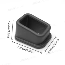 BLALION 2PCS Car Seat Belt Slot Fixer Safety Belts Lock Buckle Fixing Anti-Slip Silicone Holder Auto Interior Decor Accessories