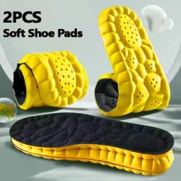 4D Cloud Technology Sports Insoles For Shoes PU Sole Soft Breathable Shock Absorption Cushion Running Orthopedic Care Insoles