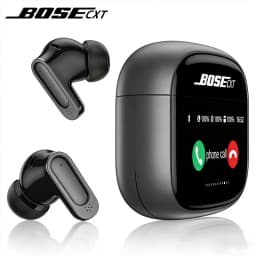BOSECXT Ultra V11 Smart Touch Multi functional Large Screen TWS Wireless ANC Noise Cancelling Earbuds Enc Heavy Bass Earbuds