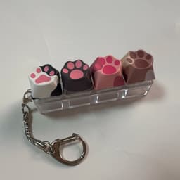 Cat Claw Keychain Key Ring Pendant Mobile Phone Backpack Pendant Desktop Accessories Fingertip Office Decompression Press Tools