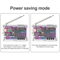 DIY FM Radio Electronic Kit 87-108MHz Adjustable Frequency Digital Display Soldering Project Practice Solder RDA5807S