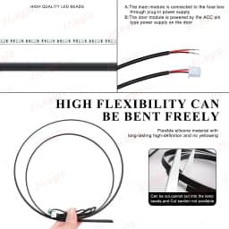 18 in 1 Led Car Ambient Lights 213 64 Color RGB Symphony Streamer Bluetooth Rainbow Interior Acrylic Strips Atmosphere Lamp Kit