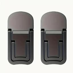 2PCS Mini Foldable Laptop Stand Portable Computer Keyboard Riser with 2 Adjustable Angles Self-Adhesive Invisible Notebook Stand