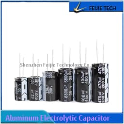 10V 16V 25V 35V 50V 63V 100V DIP Aluminum Electrolytic Capacitor 10UF 22UF 47UF 100UF 220UF 330UF 470UF 680UF 1000UF 2200UF4700