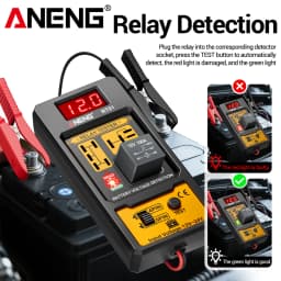 Relay Detector 11-25V ANENG RT01 Digital Universal 4/5 Pins Car Battery Vehicle Detection Digital Display Voltage Battery Tester
