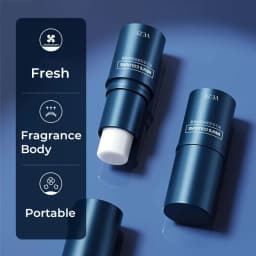 Fanzhen Men's Solid Perfume - Light and Fresh Scent, Can Be Used All over the Body, Portable Stick Design, Convenient for Travel