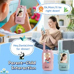 Magecam Video Walkie Talkies for Kids 2 Pack Rechargeable Intercom Walkie-talkie 2 Screen One-Click Call Child Video Intercom