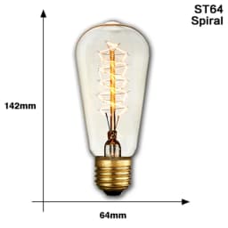 Retro Edison Light Bulb E27 40W 220V A60 ST64 G80 G95 T45 Incandescent Bulb Ampoule Vintage Edison Lamp Filament For Home Decor