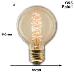 Retro Edison Light Bulb E27 40W 220V A60 ST64 G80 G95 T45 Incandescent Bulb Ampoule Vintage Edison Lamp Filament For Home Decor