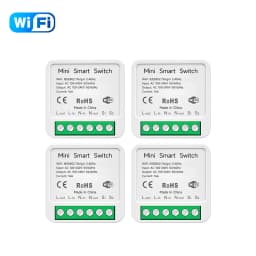Tuya Smart WiFi Switch Module 16A 2-Way Control Mini Breaker Light Switch Timer Remote Control Compatible With Alexa Google