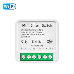 Tuya Smart WiFi Switch Module 16A 2-Way Control Mini Breaker Light Switch Timer Remote Control Compatible With Alexa Google