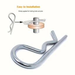 12PCS, 304 Stainless Steel Stool Nail R-Clip, Anti-Corrosion and Rust Proof, Industrial Fixed Trailer Locking System Accessories