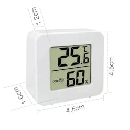 LED Thermometer Thermo-Hygrometer Multifunction Electronic Clock Temperature Humidity Meter Weather Station for Home With Alarm