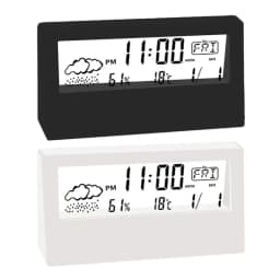 LED Thermometer Thermo-Hygrometer Multifunction Electronic Clock Temperature Humidity Meter Weather Station for Home With Alarm