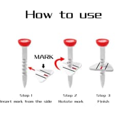 4 Pcs 33-55mm Adjustable-height Golf Tee Training Accessories