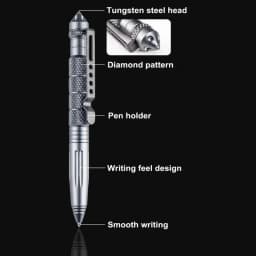 Military Tactical Pen Multifunction Aluminum AlloyOutdoor Camping Security Survival Tools Emergency Glass Breaker Pen