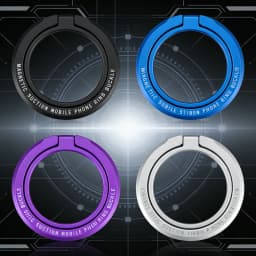 Magnetic Cell Phone Ring Holder Mobile Phone Bracket Removable Cell Phone Grip Kickstand for iPhone MagSafe Samsung Xiaomi