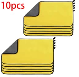 3/5/10Pcs Microfiber Car Wash Towels 30*30CM/30*60cm Double Sided Car Cleaning Drying Cloth for Car Care Kitchen Use