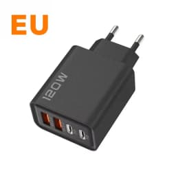 120W Quick Charger PD 4 Ports USB C Charger Type C USB Phone Charger Fast Charging Adapter for Samsung iPhone Huawei Xiaomi NEW